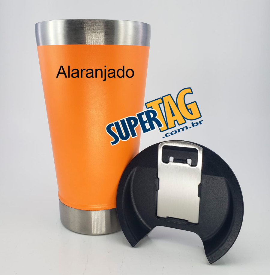 Copo Inox Térmico Azul Com Abridor 500 ml - Ind. BalCa - canecas  personalizadas com qualidade