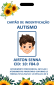 Crachá de Identificação Autismo - PVC