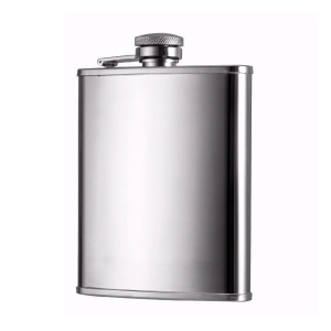 Cantil Garrafa porta whisky Inox 220ml - Presente Personalizado Inox 220ml ou 8oz   Gravação em Laser Grave seu nome